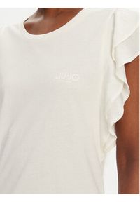 Liu Jo Sport T-Shirt TA5178 J5904 Biały Regular Fit. Kolor: biały. Materiał: bawełna. Styl: sportowy