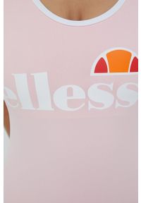 Ellesse - Strój kąpielowy SGS06298-NAVY. Kolor: różowy. Materiał: dzianina. Wzór: nadruk #3