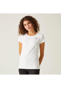 Regatta - Breezed IV damska koszulka. Kolor: biały. Materiał: bawełna. Sport: turystyka piesza #1