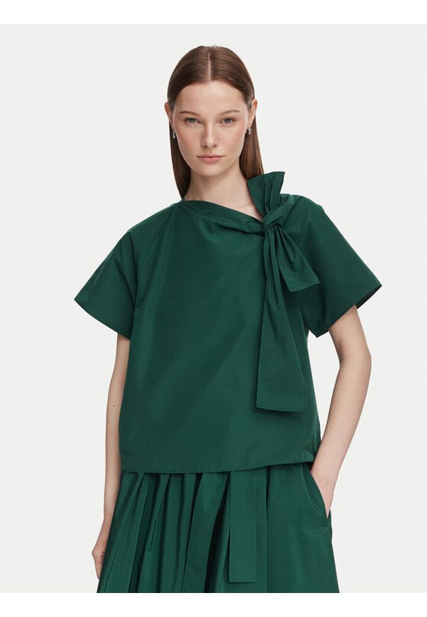 Weekend Max Mara Bluzka Recente 2625166071 Zielony ciemny Regular Fit. Kolor: zielony. Materiał: syntetyk
