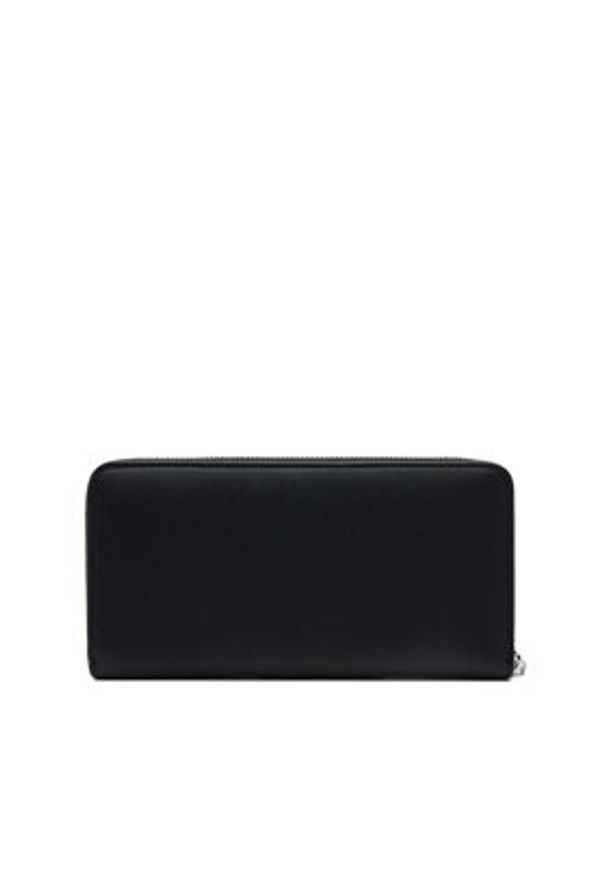Calvin Klein Duży Portfel Damski Ck Must Large Zip Around Wallet K60K606698 Czarny. Kolor: czarny. Materiał: skóra