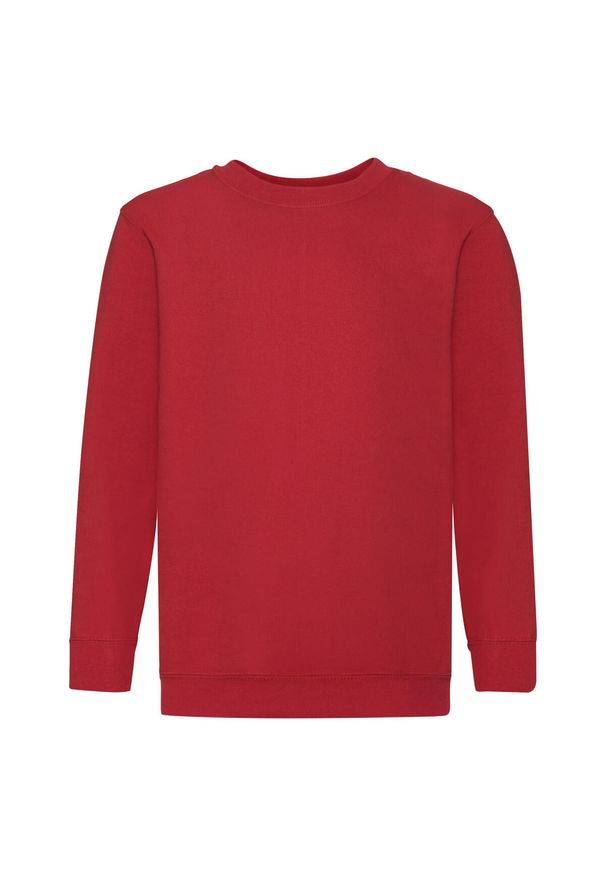 FRUIT OF THE LOOM - Bluza Dziecięca Classic Setin. Kolor: czerwony