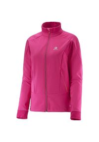 salomon - Kurtka softshell damska Salomon Momemtum techniczna. Kolor: różowy. Materiał: softshell. Sport: turystyka piesza
