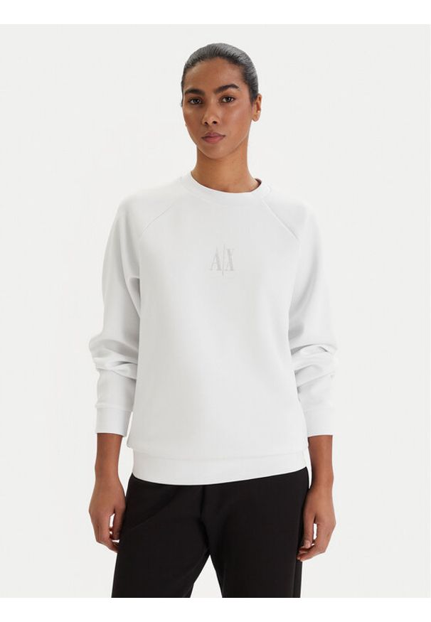 Armani Exchange Bluza XW000826 AF13397 U0002 Biały Regular Fit. Kolor: biały. Materiał: syntetyk
