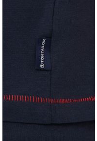 Tom Tailor piżama bawełniana kolor granatowy z nadrukiem. Kolor: niebieski. Materiał: bawełna. Wzór: nadruk