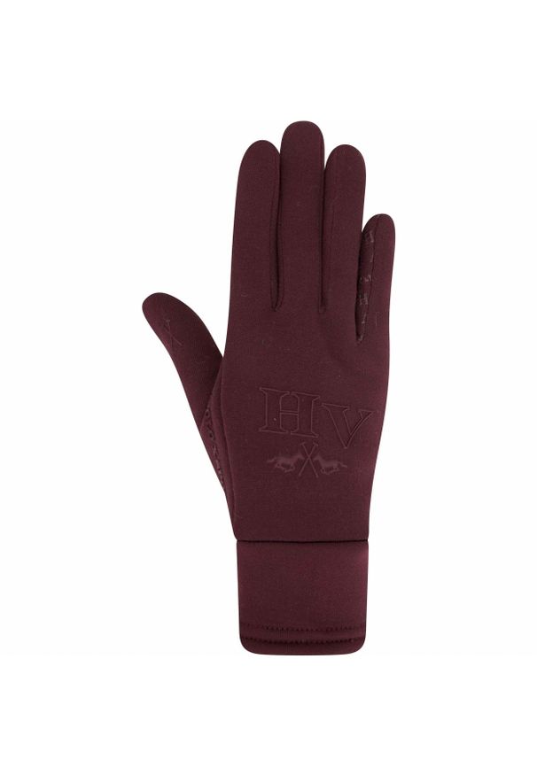 HV POLO - Damskie zimowe rękawiczki jeździeckie HV Polo. Kolor: czerwony, fioletowy, wielokolorowy. Sezon: zima. Sport: jeździectwo