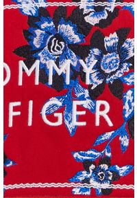 TOMMY HILFIGER - Tommy Hilfiger - Bluza bawełniana. Kolor: biały. Materiał: bawełna. Długość rękawa: długi rękaw. Długość: długie. Wzór: aplikacja #5