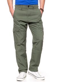 Lee - LEE SPODNIE MĘSKIE FATIGUE PANT KHAKI L73ACJ14 112120322. Kolor: brązowy. Materiał: materiał. Wzór: moro. Styl: militarny