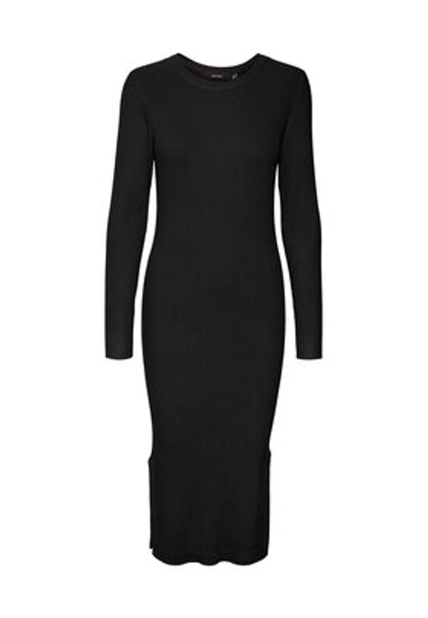 Vero Moda Sukienka dzianinowa 10291686 Czarny Bodycon Fit. Kolor: czarny. Materiał: wiskoza, dzianina. Typ sukienki: bodycon