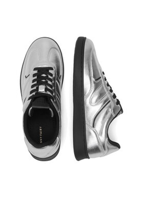 Jenny - JENNY Sneakersy WAG1314104A Srebrny. Kolor: srebrny. Materiał: skóra
