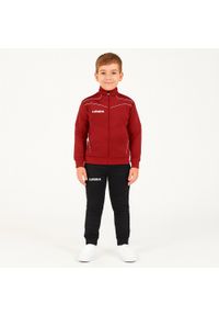 LEGEA - Komplet dresowy dla chłopca TEXAS JUNIOR JR. Okazja: na uczelnię. Kolor: czerwony, wielokolorowy, brązowy, biały. Materiał: dresówka. Styl: sportowy #1