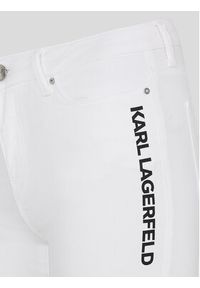 Karl Lagerfeld - KARL LAGERFELD Jeansy Logo 225W1104 Biały Skinny Fit. Kolor: biały #4
