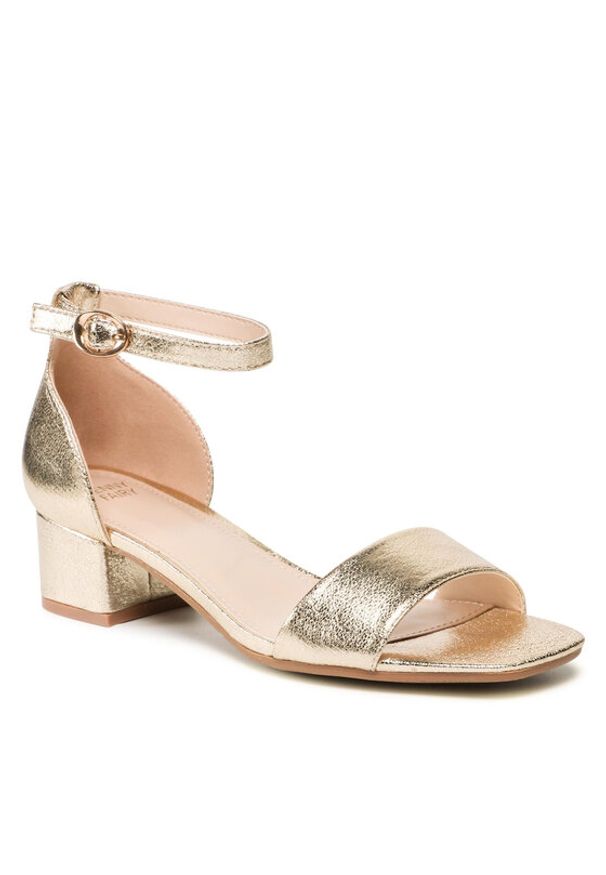 Jenny Fairy Sandały LS5667-01A Złoty. Kolor: złoty. Materiał: skóra