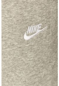 Nike Sportswear - Spodnie. Kolor: szary. Materiał: bawełna, poliester, materiał, dzianina. Wzór: gładki #3