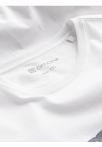 Ombre Clothing - T-shirt męski bawełniany z nadrukiem - biały V1 OM-TSPT-0160 - XXL. Kolor: biały. Materiał: bawełna. Długość rękawa: krótki rękaw. Długość: krótkie. Wzór: nadruk #6