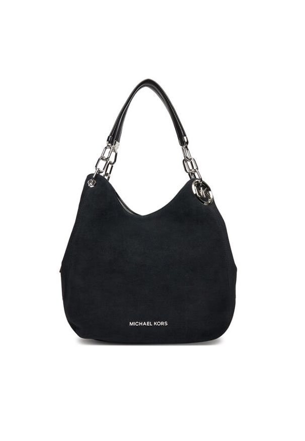 MICHAEL Michael Kors Torebka Lillie 30S5S0LE3S Czarny. Kolor: czarny. Materiał: skórzane, zamszowe
