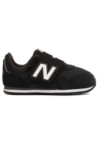 Buty niemowlęce New Balance IV323BK – czarne. Okazja: na co dzień, na uczelnię. Kolor: czarny. Materiał: materiał, syntetyk. Szerokość cholewki: normalna