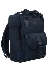 Plecak z miejscem na laptopa granatowy LuluCastagnette NANO. Kolor: niebieski. Materiał: materiał. Styl: sportowy #1