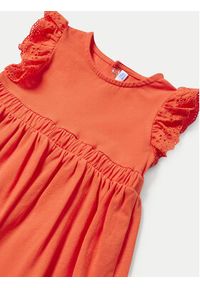 Mayoral Sukienka letnia 1919 Pomarańczowy Regular Fit. Kolor: pomarańczowy. Materiał: bawełna. Sezon: lato #2