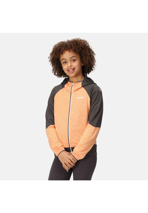 Regatta - Kurtka - Prenton II pomarańczowa dziecko. Kolor: pomarańczowy. Sport: turystyka piesza