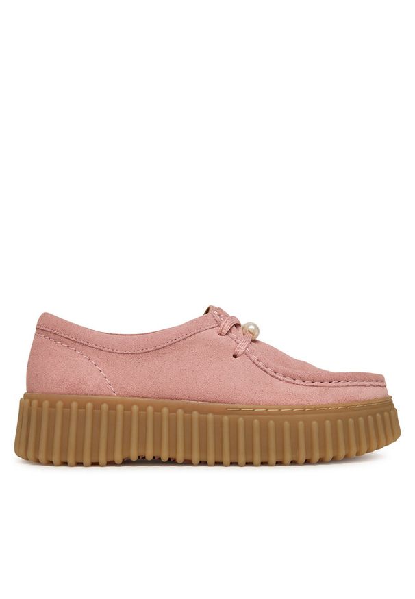 Półbuty Clarks. Kolor: różowy