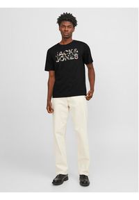 Jack & Jones - Jack&Jones T-Shirt Jeff 12250683 Czarny Standard Fit. Kolor: czarny. Materiał: bawełna #6