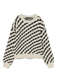 Vero Moda Sweter Lara 10310862 Beżowy Regular Fit. Kolor: beżowy. Materiał: syntetyk #3