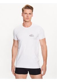 Aeronautica Militare T-Shirt AM1UTI003 Biały Regular Fit. Kolor: biały. Materiał: bawełna