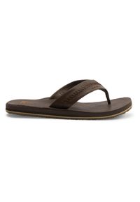 Quiksilver - Sandały dla Mężczyzn CARVER NATURAL Brązowy. Kolor: brązowy. Materiał: guma, skóra. Sezon: lato