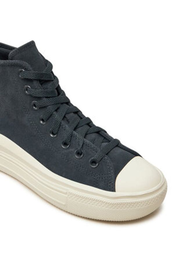 Converse Trampki Chuck Taylor All Star Move Platform A11146C 002 Szary. Kolor: szary. Materiał: zamsz, skóra. Obcas: na platformie