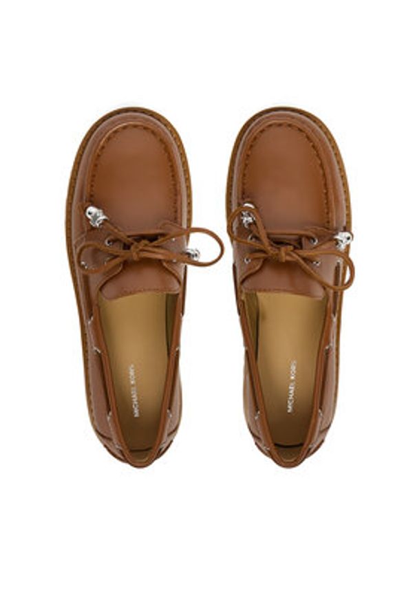 MICHAEL Michael Kors Loafersy Kenny 40R6KNFP1L Brązowy. Kolor: brązowy. Materiał: skóra