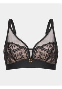 Passionata Biustonosz z fiszbiną P46L90 Czarny. Kolor: czarny. Materiał: syntetyk