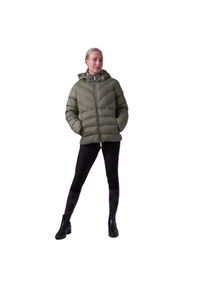 PS OF SWEDEN - Damska kurtka z kapturem PS of Sweden Penelope Puffer. Typ kołnierza: kaptur. Kolor: zielony. Materiał: puch #1