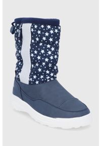 Pepe Jeans Śniegowce dziecięce kolor granatowy. Nosek buta: okrągły. Kolor: niebieski. Materiał: guma #5