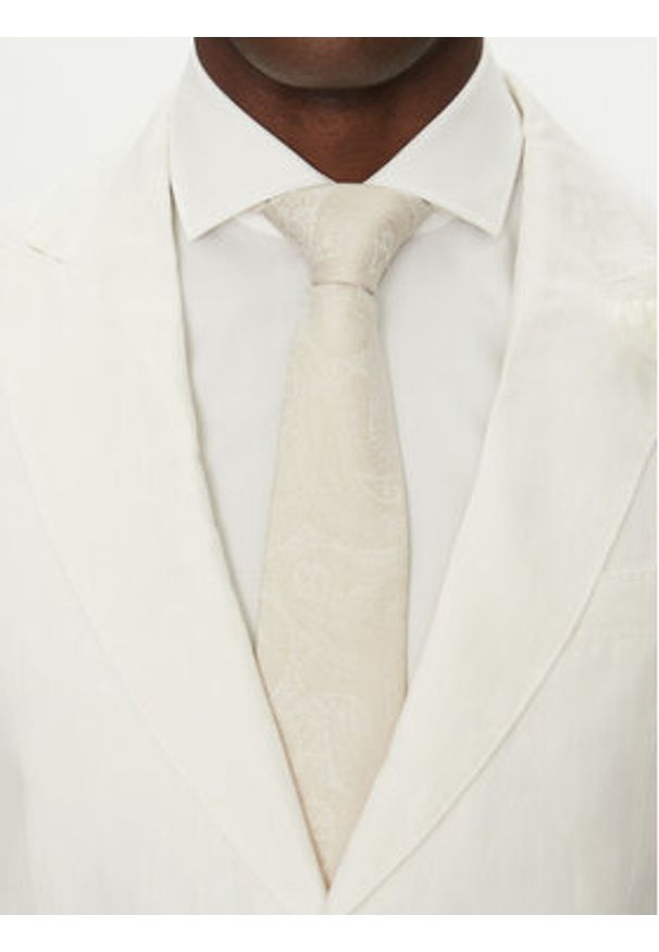 BOSS Krawat H-Tie 7,5 Cm-222 50538976 Biały. Kolor: biały. Materiał: syntetyk