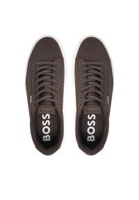 BOSS - Boss Sneakersy Rhys 50529532 Beżowy. Kolor: beżowy. Materiał: skóra