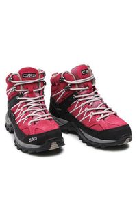 CMP Trekkingi Rigel Mid Wmn Trekking Wp 3Q12946 Różowy. Kolor: różowy. Materiał: zamsz, skóra #4