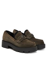 Guess Loafersy FLFYKY SUE14 Zielony. Kolor: zielony. Materiał: zamsz, skóra #6