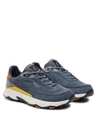Pepe Jeans Sneakersy PMS60022 Granatowy. Kolor: niebieski. Materiał: skóra, zamsz #4