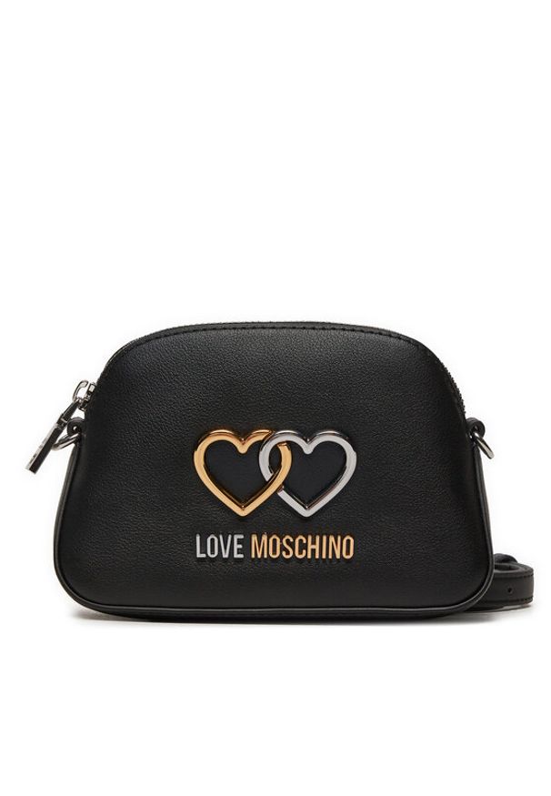 Love Moschino - LOVE MOSCHINO Torebka JC4077PP1LL1000A Czarny. Kolor: czarny. Materiał: skórzane