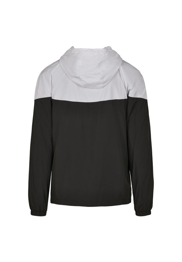 BUILD YOUR BRAND - Dwukolorowa Kurtka Windrunner Unisex Dla Dorosłych. Kolor: biały, wielokolorowy, czarny