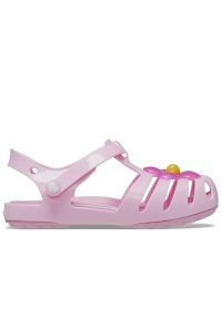 Sandały Crocs Isabella Sandal 208445-6S0 - różowe. Kolor: różowy. Materiał: materiał, syntetyk, guma #1