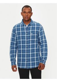 Wrangler Koszula 112357249 Niebieski Regular Fit. Kolor: niebieski. Materiał: bawełna