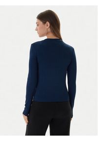 Guess Bluzka V6RI00 KD741 Granatowy Slim Fit. Kolor: niebieski. Materiał: bawełna #3