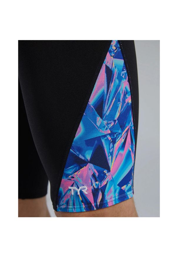 Spodenki kąpielowe treningowe męskie TYR Blade splice jammer crystalized. Kolor: wielokolorowy, niebieski, czarny