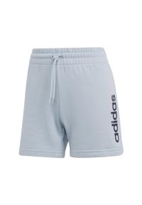 Adidas - Essentials Linear French Terry Shorts. Kolor: wielokolorowy, niebieski, czarny