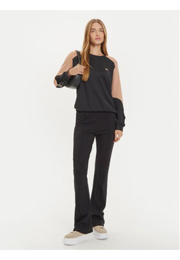 Liu Jo Sport Bluza TF4149 F0778 Czarny Regular Fit. Kolor: czarny. Materiał: bawełna. Styl: sportowy