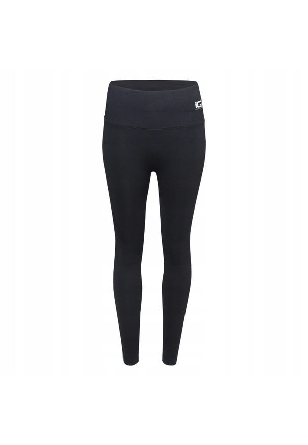 IQ - Legginsy Damskie Ilean. Kolor: czarny. Sport: turystyka piesza