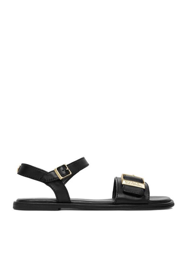 U.S. Polo Assn. Sandały EO-TEMPE002W/6L1 Czarny. Kolor: czarny. Materiał: skóra