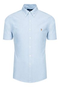 Polo Ralph Lauren Koszula Classics 710787736 Błękitny Slim Fit. Typ kołnierza: polo. Kolor: niebieski. Materiał: bawełna #4